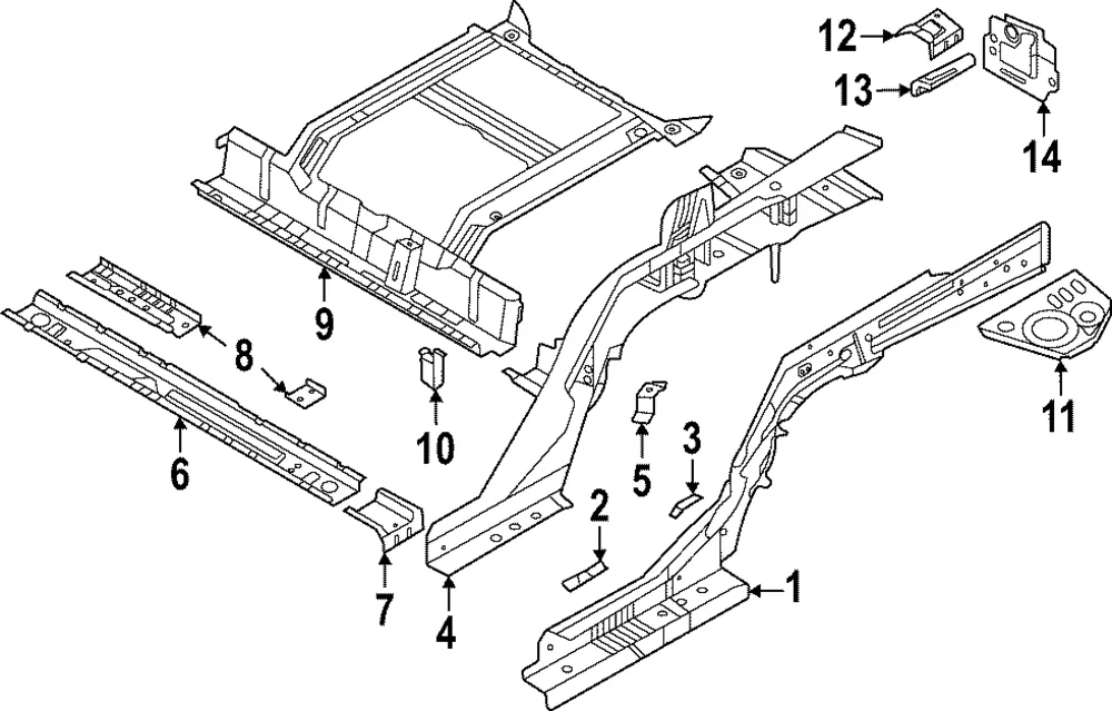 Outer Rail - Kia (65730-XG000)