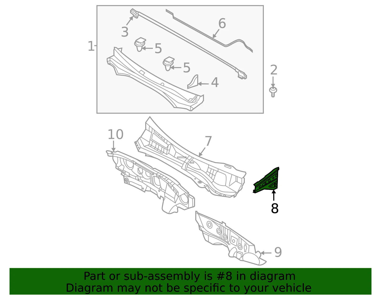 Panel Extension - Kia (66765-P2000) - view 2