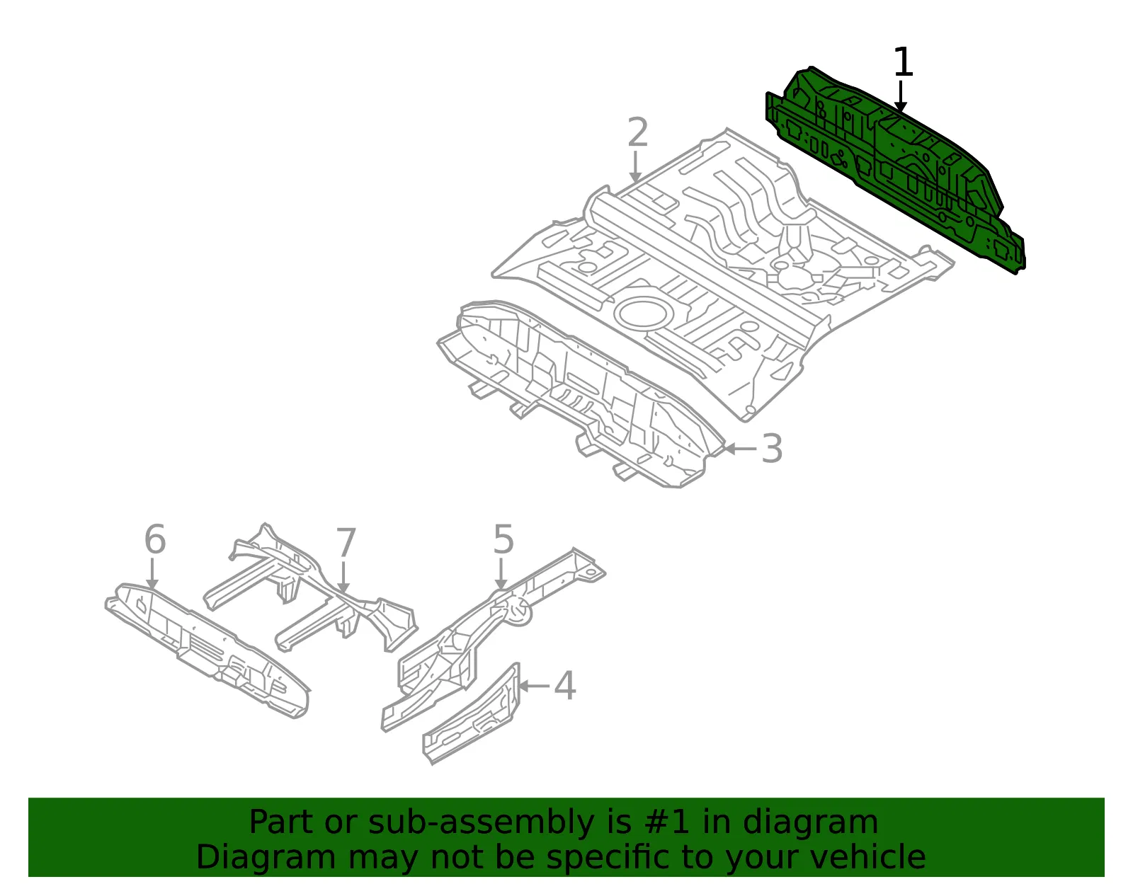 Panel Below Gate - Kia (69100-2K300) - view 2