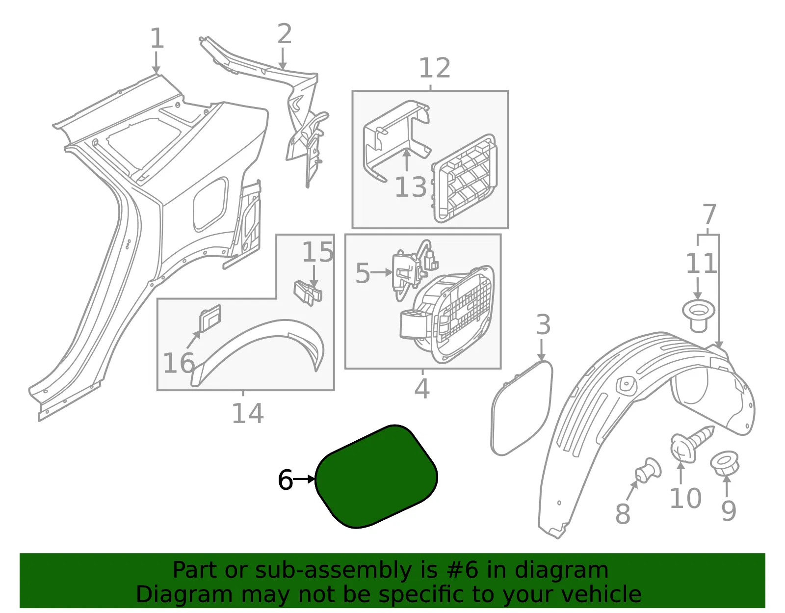 Access Panel - Kia (695C1-CH000) - view 2