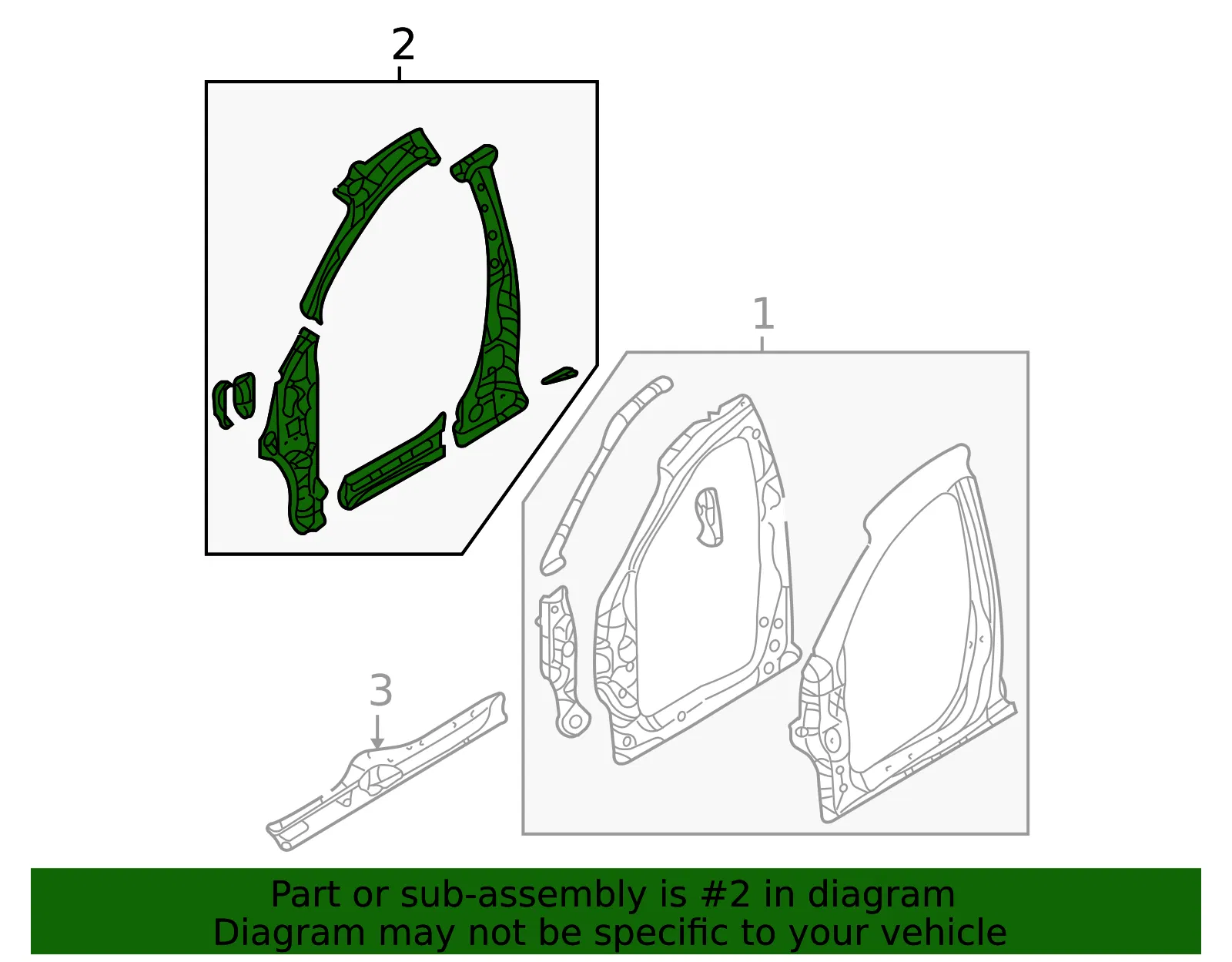 Aperture Panel - Kia (71210-4D010) - view 2
