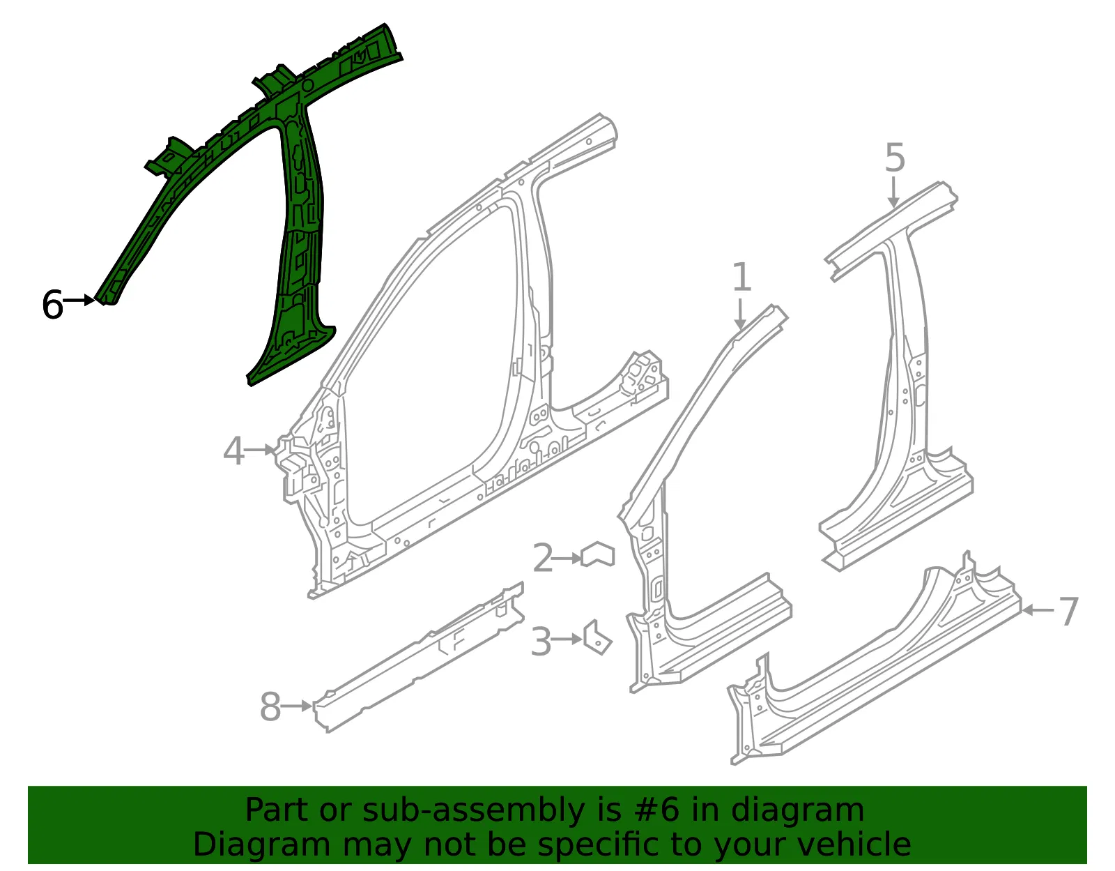 Inner Aper Panel - Kia (71401-H9000) - view 2