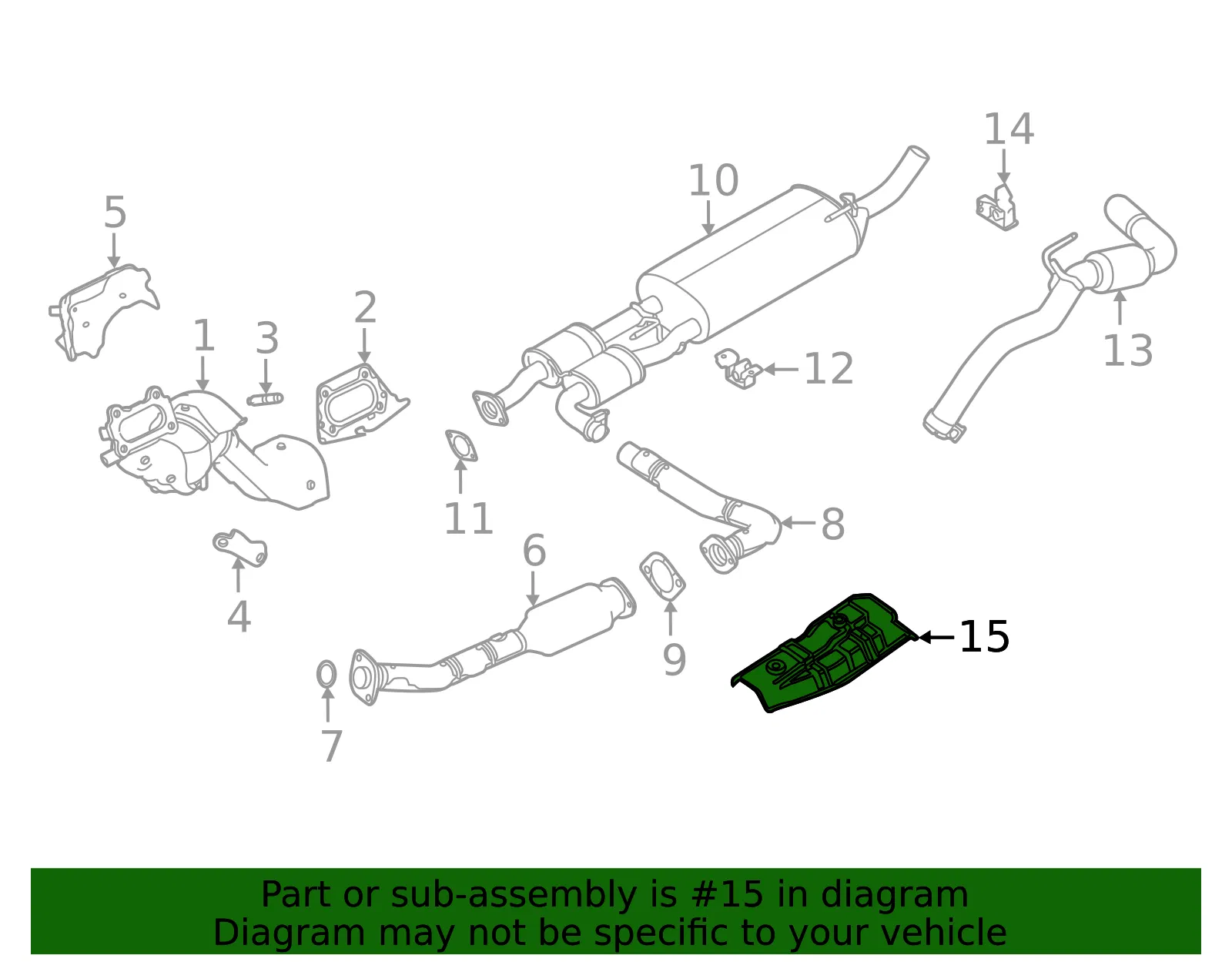 Heat Shield - Nissan (74752-9BT5A) - view 2