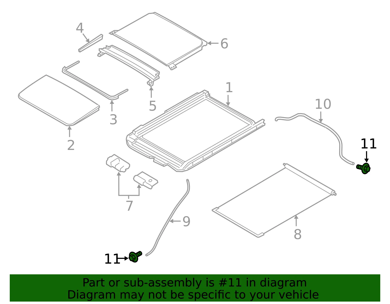 Sunroof Drain Hose Drain Valve - Nissan (74816-JU40B) - view 2