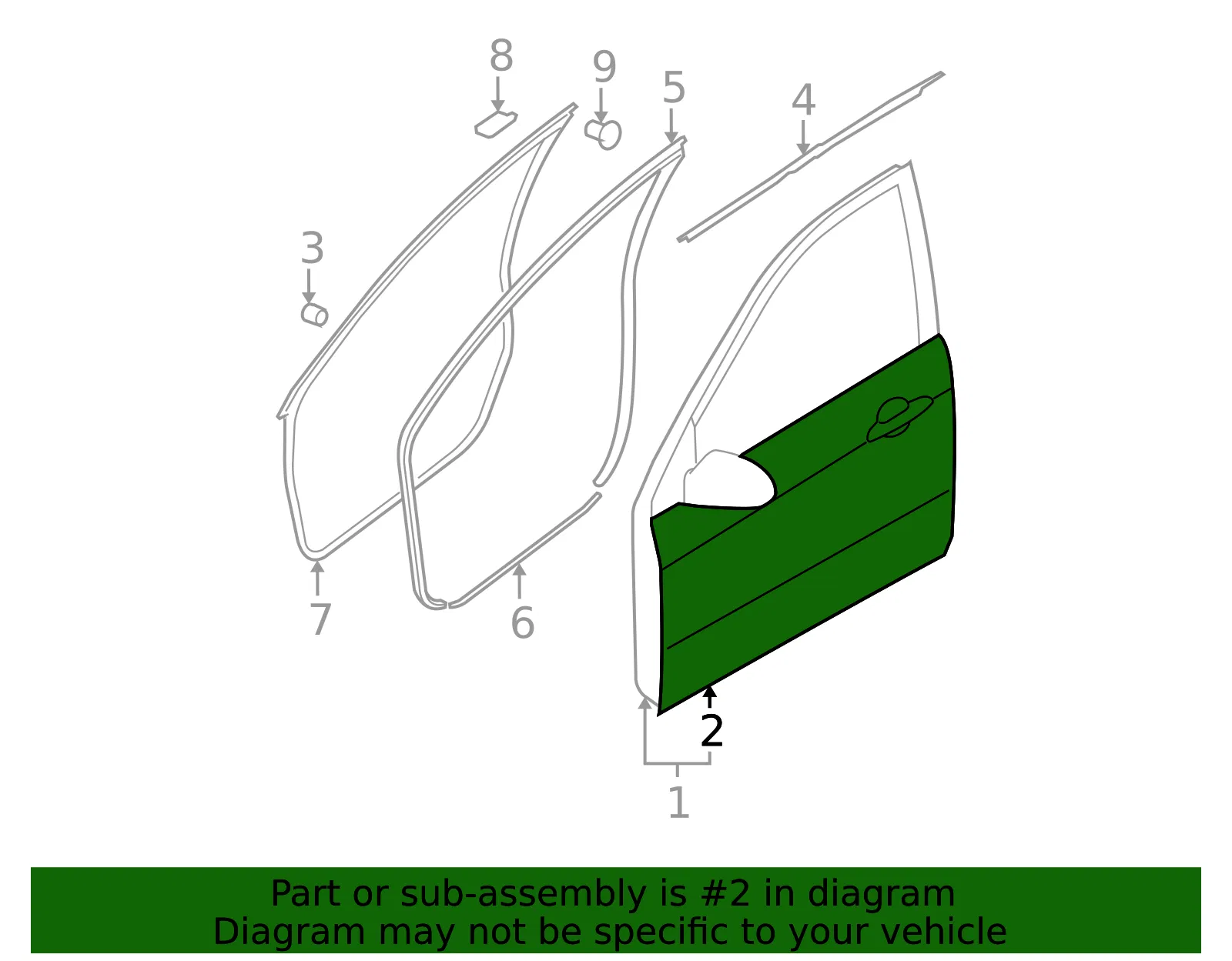Outer Panel - Driver's Side (LH) - Kia (76111-2F010) - view 2