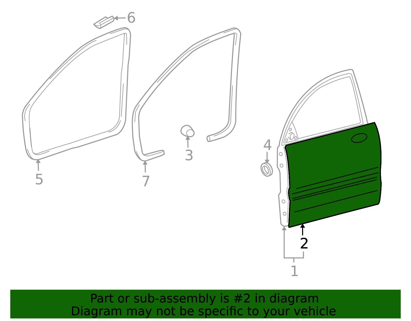 Outer Panel - Kia (76111-2G010) - view 2