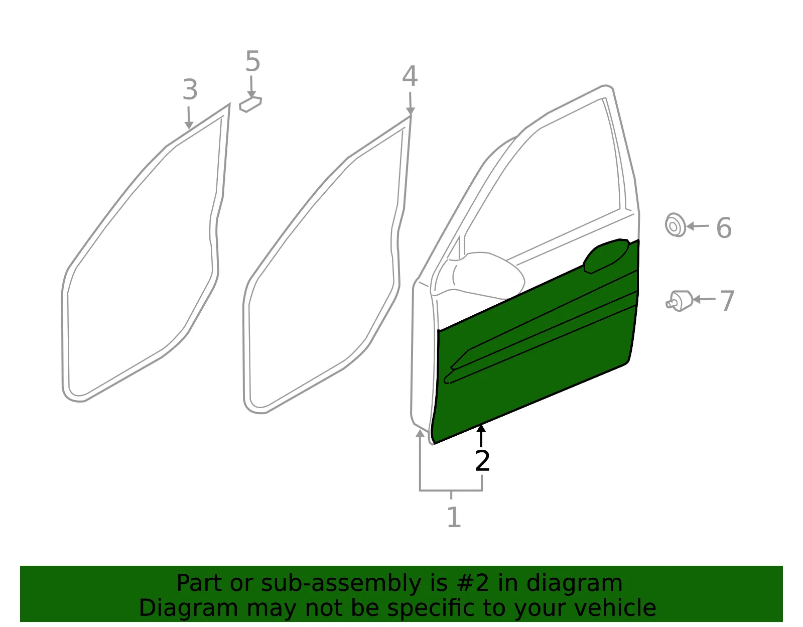 Outer Panel - Driver's Side (LH) - Kia (76111-3E100) - view 2