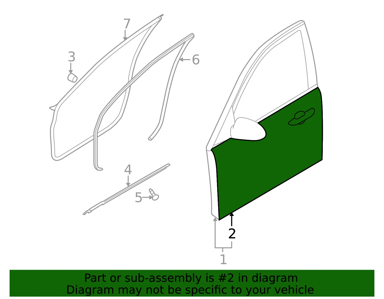 Outer Panel - Driver's Side (LH) - Kia (76111-3F010) - view 2