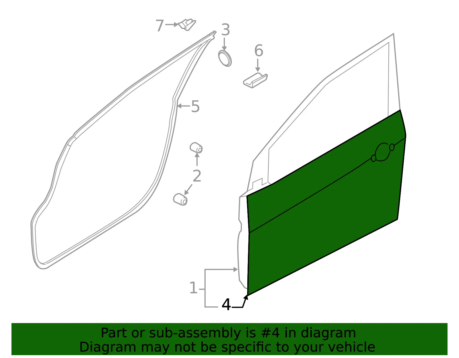 Outer Panel - Driver's Side (LH) - Kia (76111-A7000) - view 2