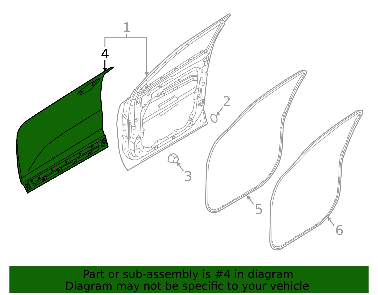 Outer Panel - Kia (76111-C6000) - view 2