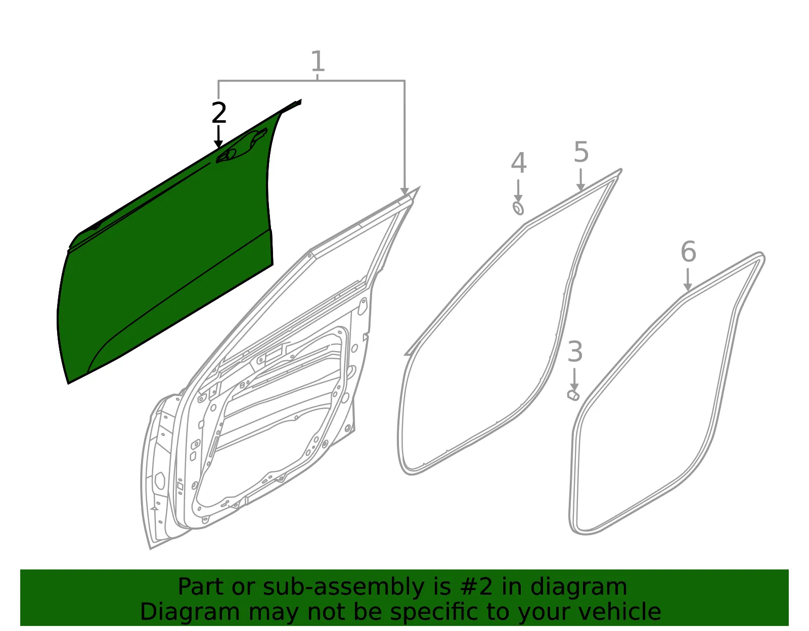 Outer Panel - Kia (76121-K0000) - view 2