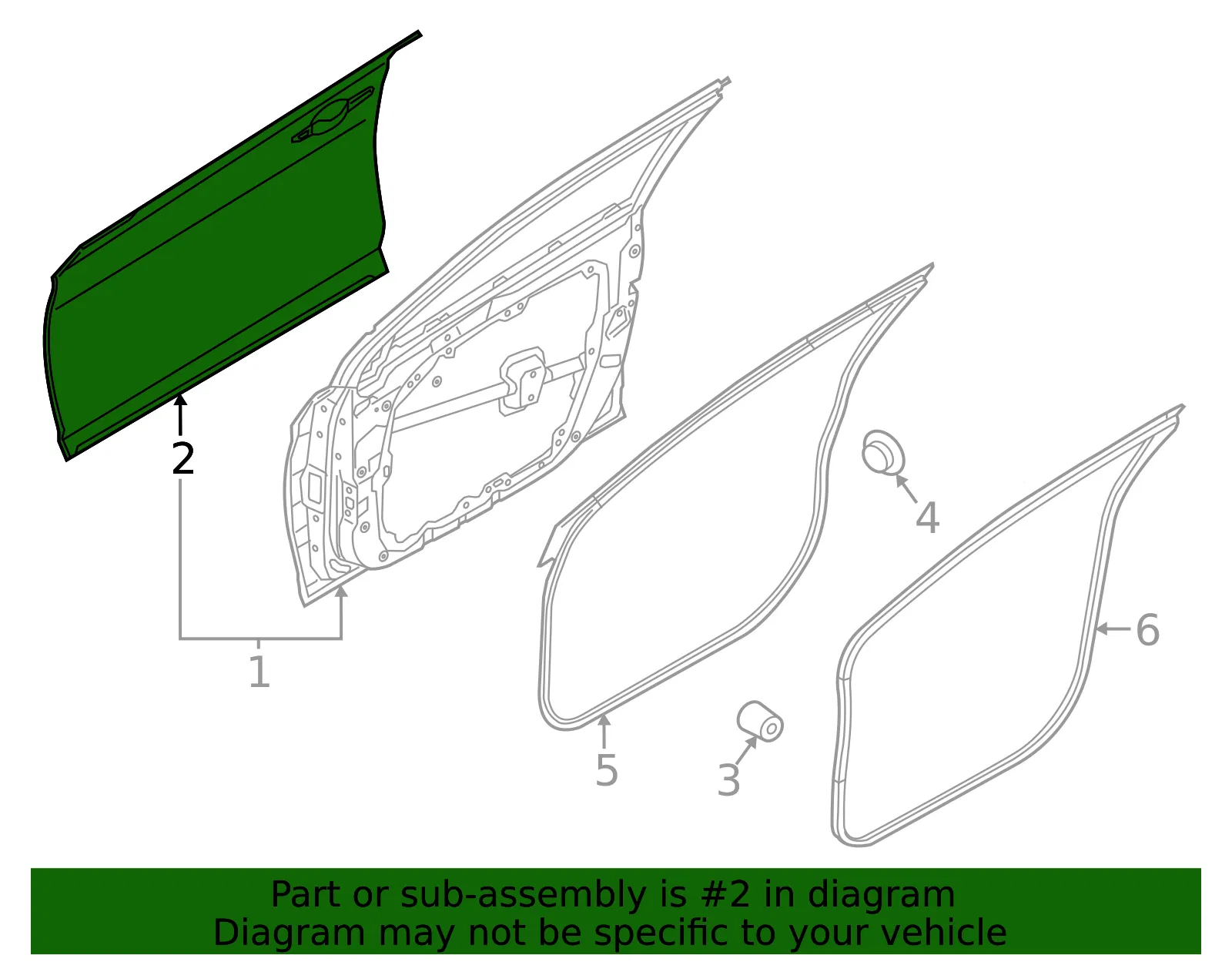 Outer Panel - Kia (76111-L2000) - view 2