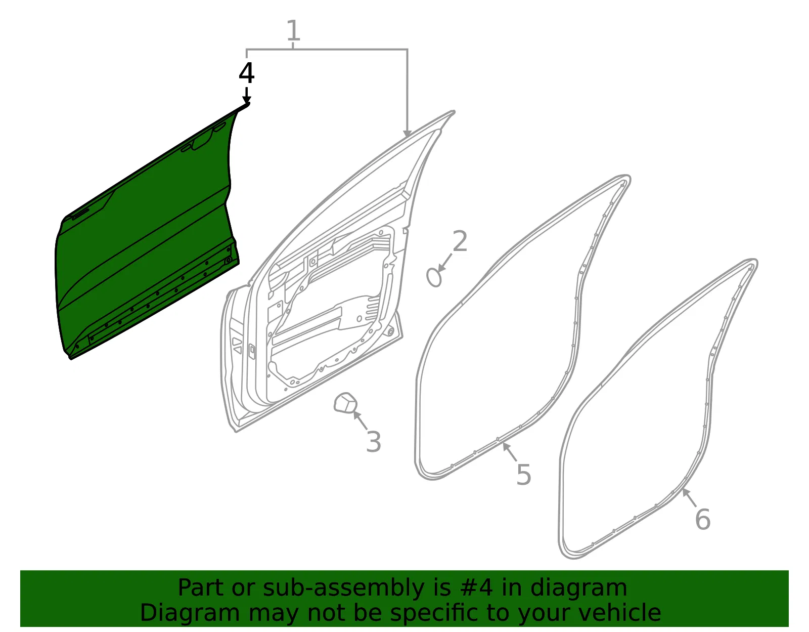 Outer Panel - Kia (76111-P2000) - view 2