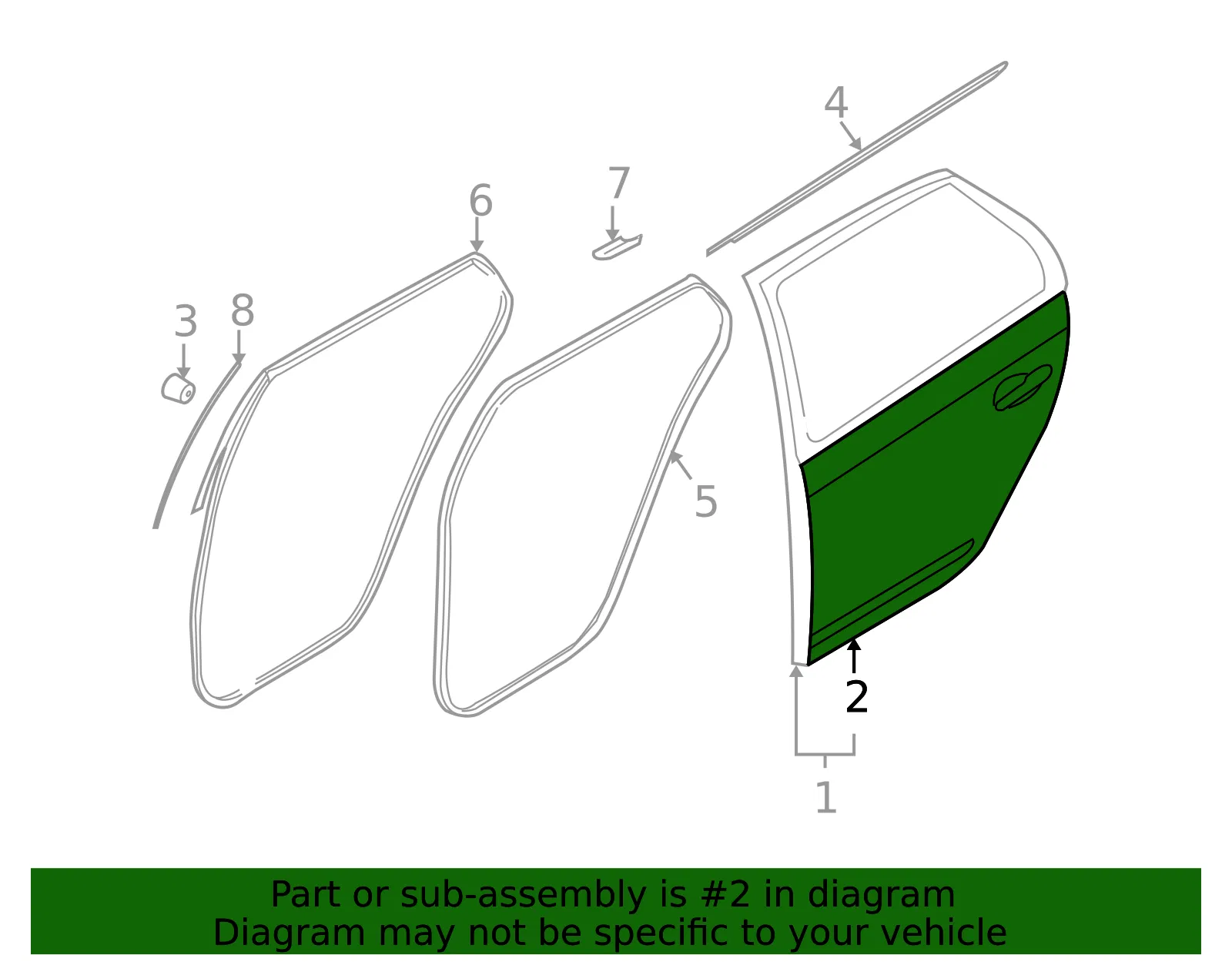 Outer Panel - Driver's Side (LH) - Kia (77111-1D000) - view 2