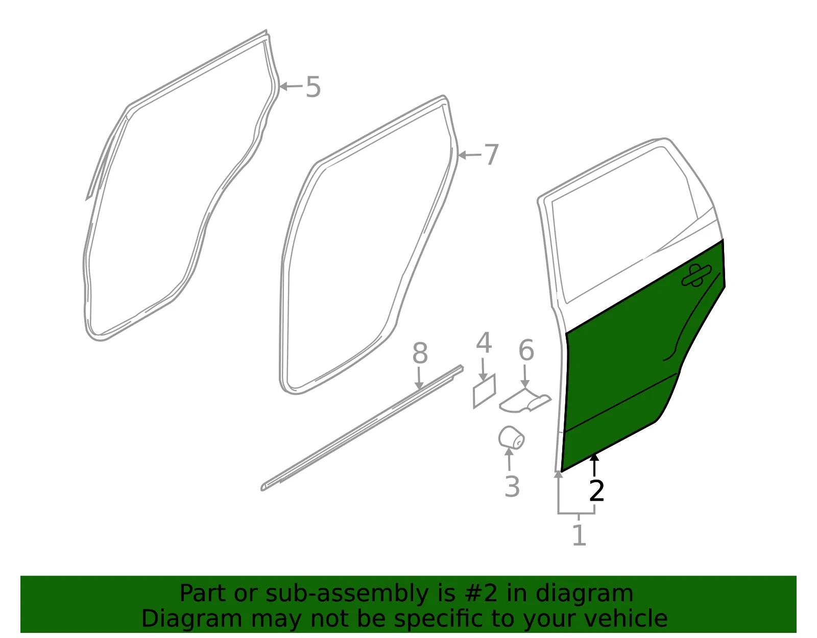 Outer Panel - Driver's Side (LH) - Kia (77111-1F030) - view 2