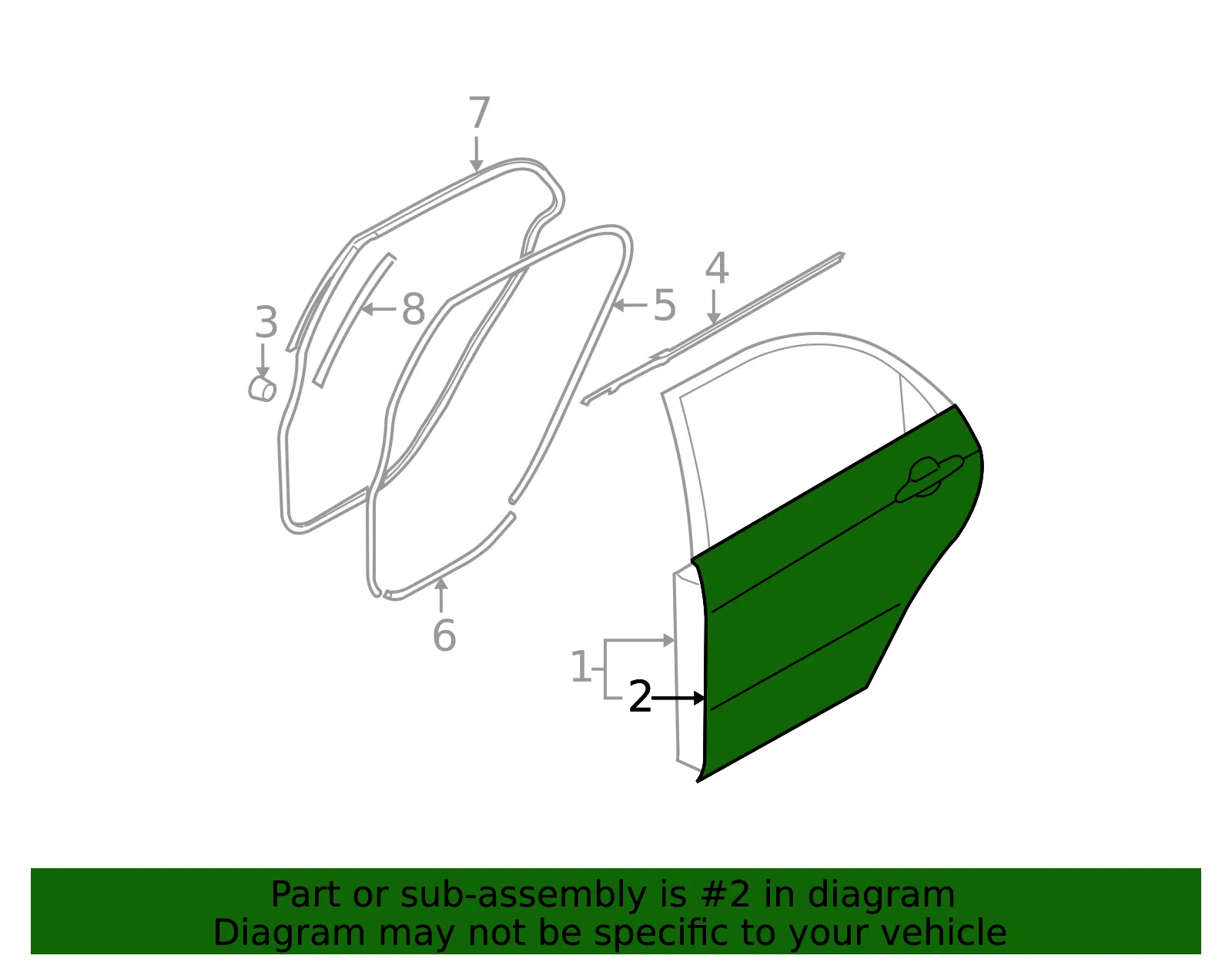 Outer Panel - Driver's Side (LH) - Kia (77111-2F010) - view 2