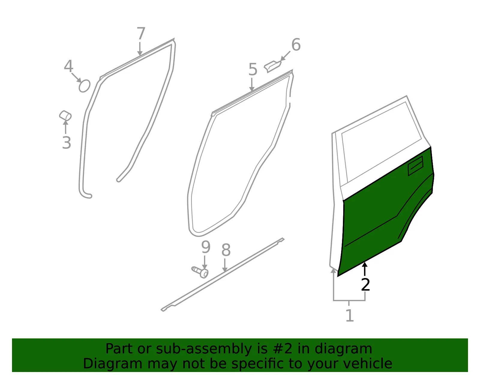 Outer Panel - Driver's Side (LH) - Kia (77111-2K060) - view 2