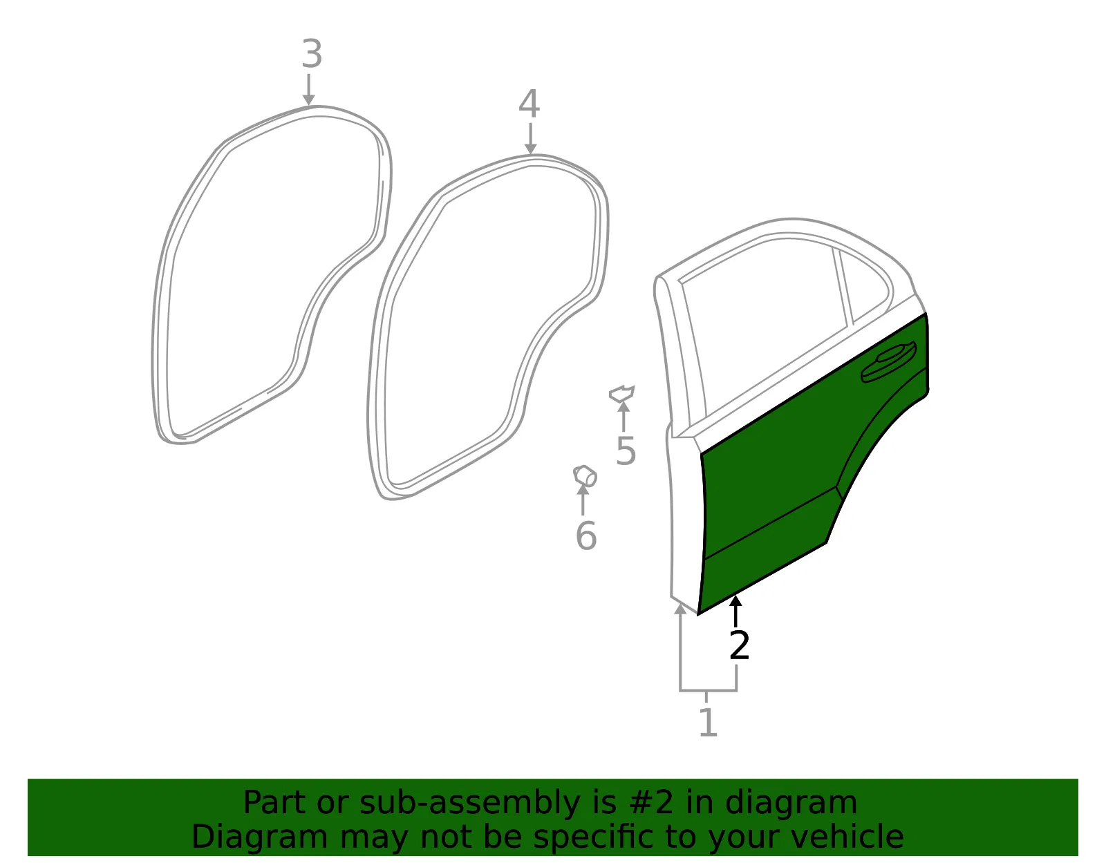 Outer Panel - Driver's Side (LH) - Kia (77111-3E100) - view 2