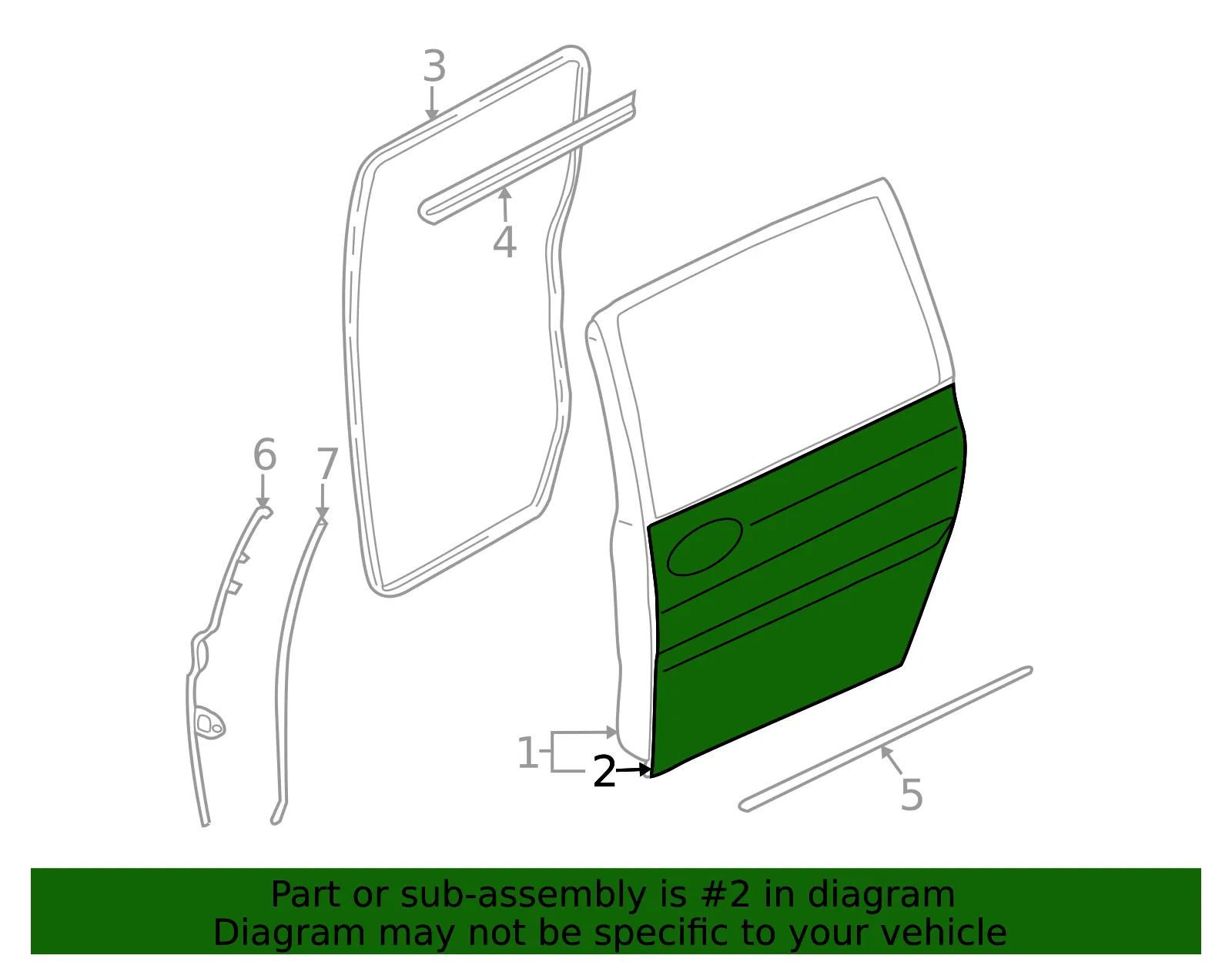 Outer Panel - Driver's Side (LH) - Kia (77111-4D010) - view 2