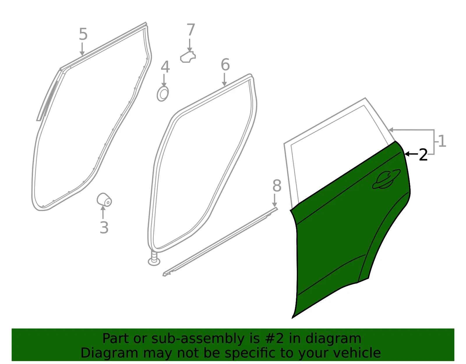 Outer Panel - Kia (77111-DB000) - view 2