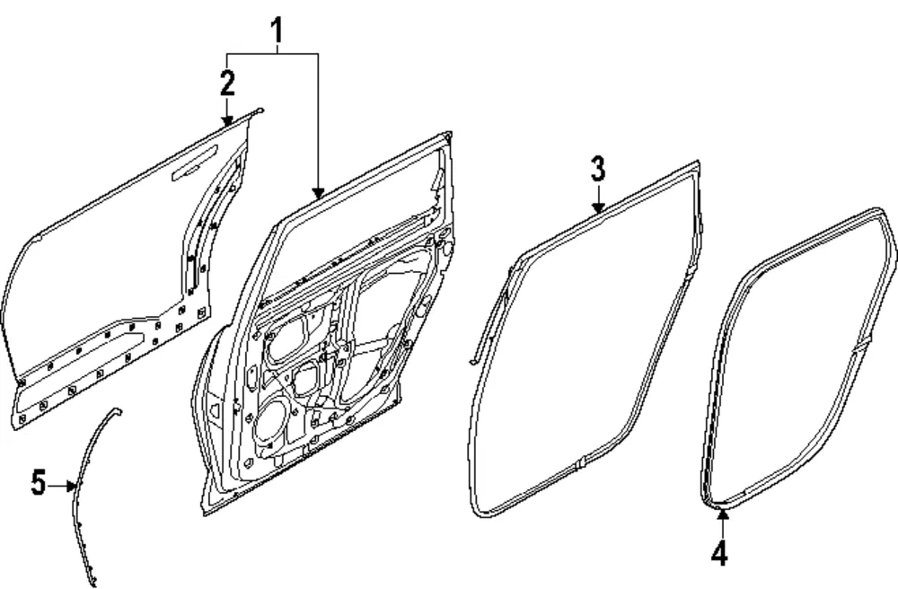 Front Weather-Strip - Kia (83165-DO000)