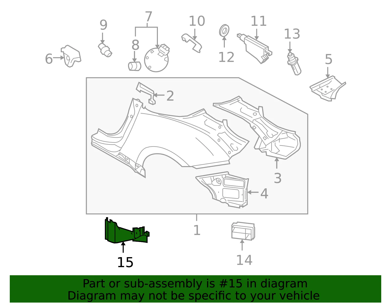 Air Shield - Passenger Side (RH) - Nissan (78852-1EA0A) - view 2
