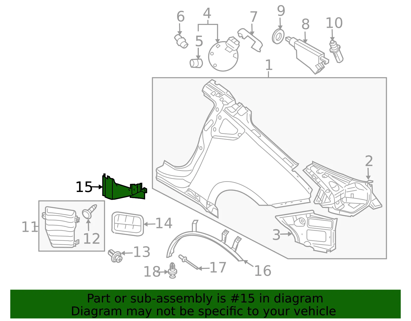 Air Shield - Driver's Side (LH) - Nissan (78853-1EA1A) - view 2