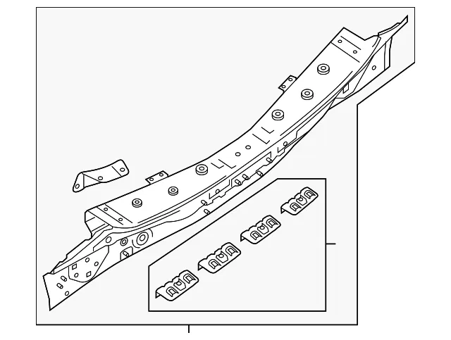 Rear Upper Panel - Nissan (79110-6FK0A) - view 2