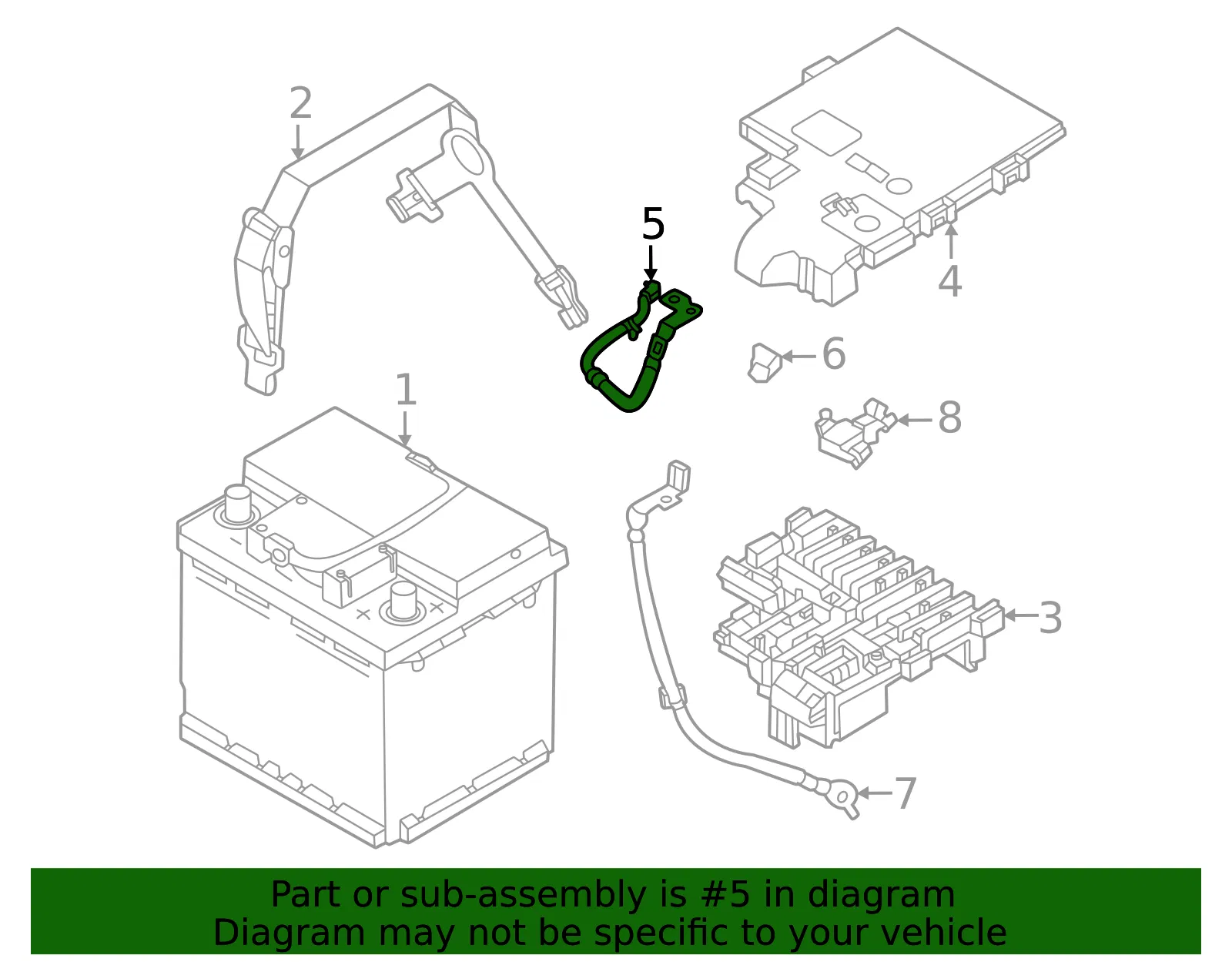 Positive Cable - Volvo (80002271) - view 2