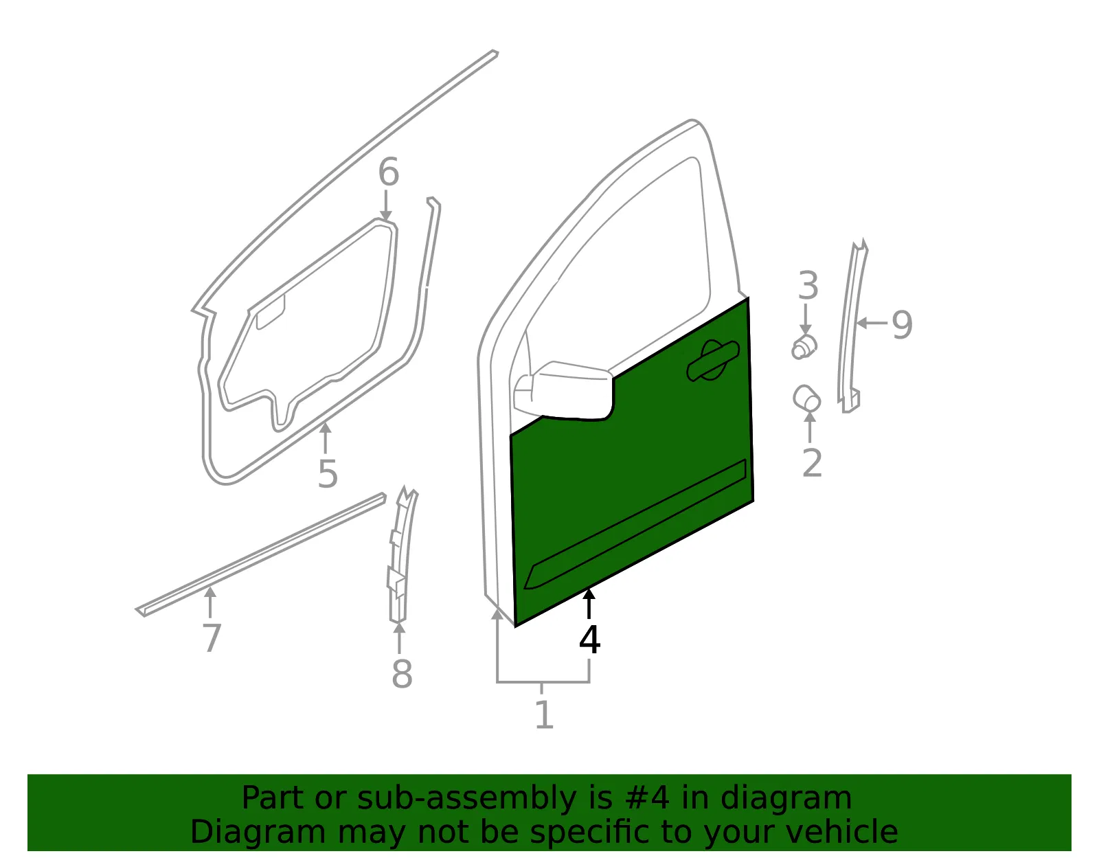 Outer Panel - Nissan (80152-9BE1F) - view 2