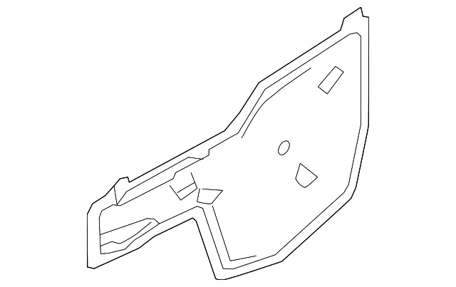 Water Shield - Passenger Side (RH) - Nissan (80860-6CA0B)