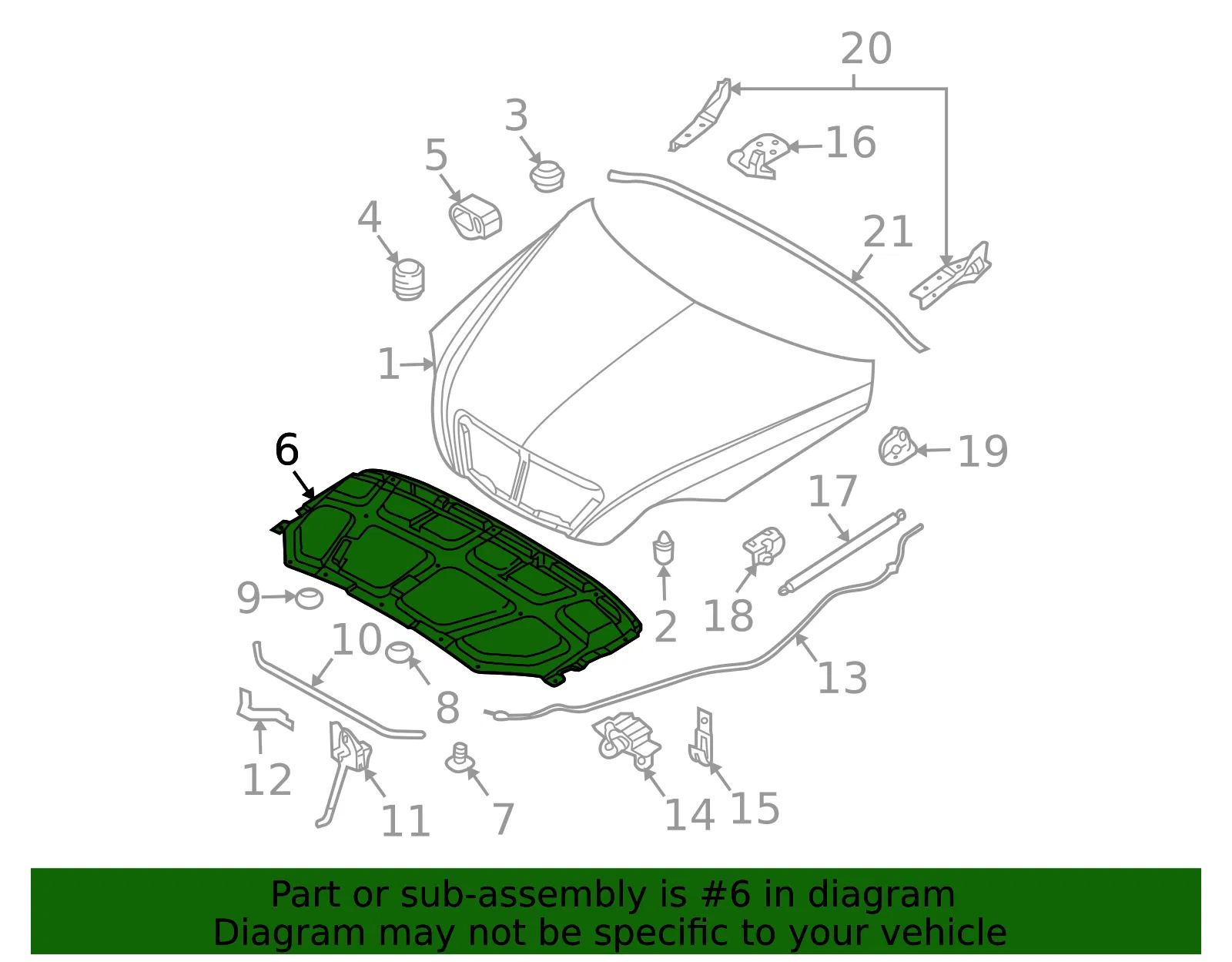 Insulator - Kia (81124-3E320) - view 2