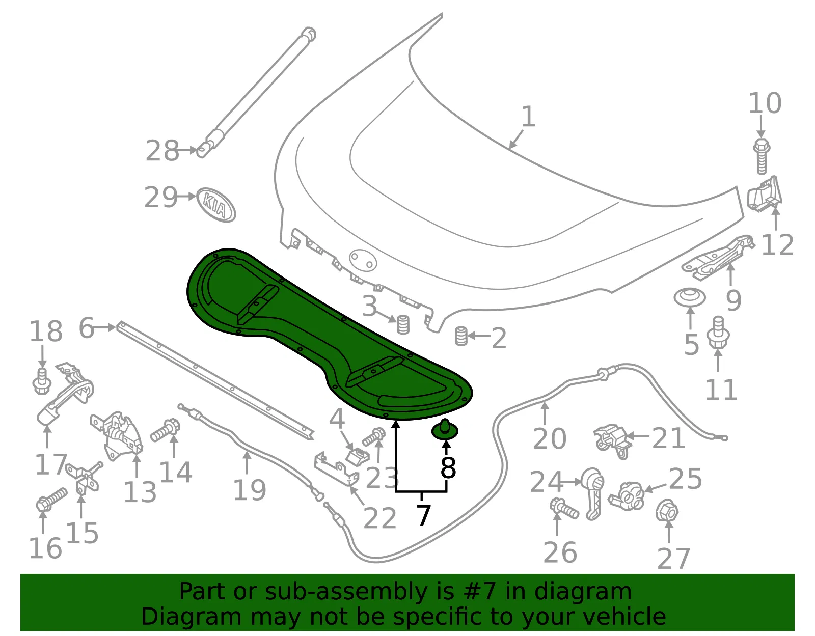Insulator - Kia (81124-B2000) - view 2