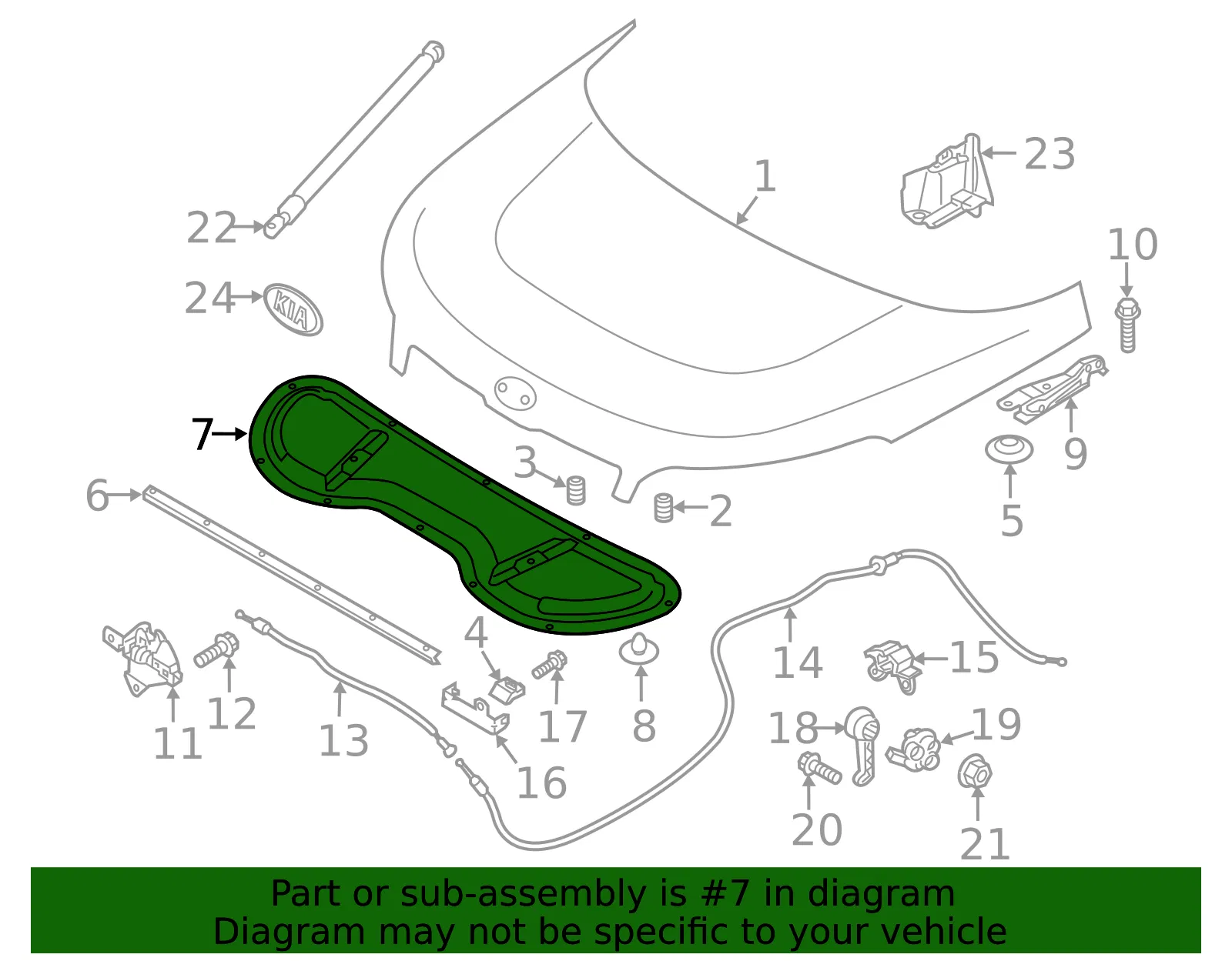 Insulator - Kia (81124-E4000) - view 2