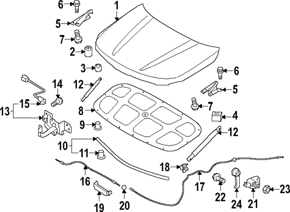 Release Cable - Kia (81190-S9000)