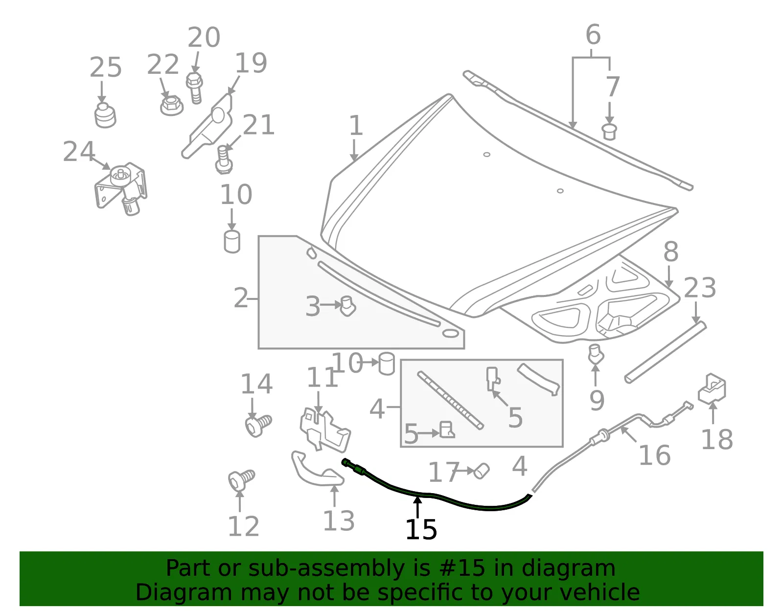 Release Cable - Kia (81190-2G600) - view 2