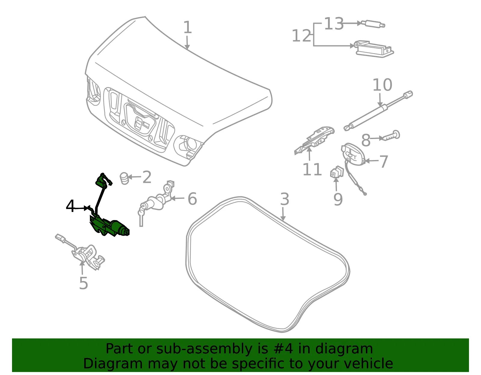 Lock Assembly - Kia (81220-3F000) - view 2