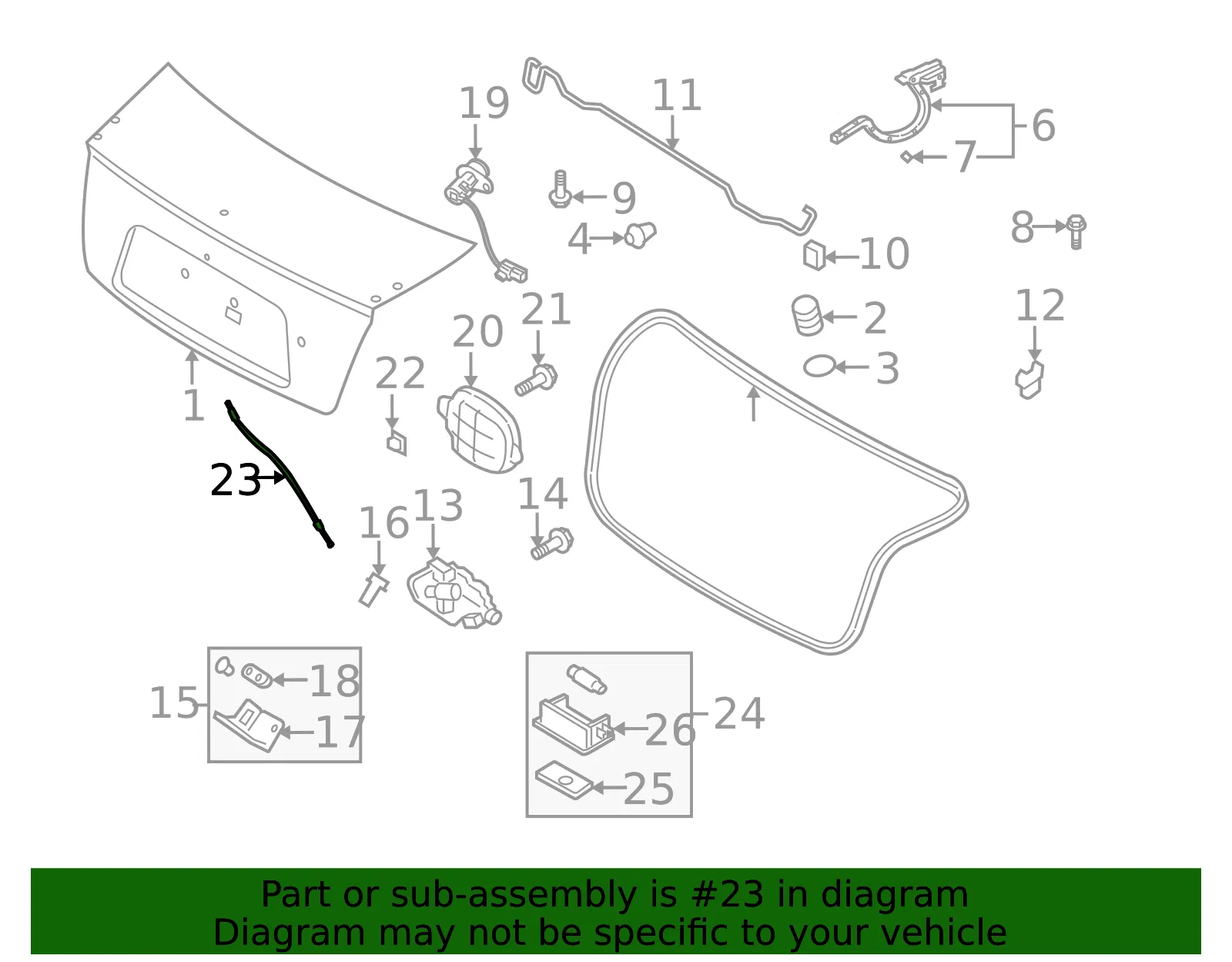 Cable Assembly - Kia (81222-2F000) - view 2
