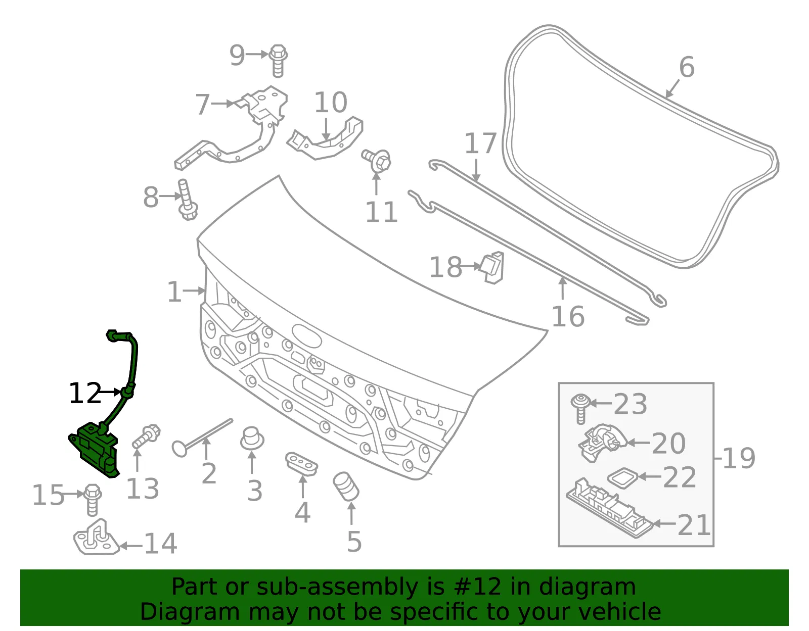 Lock - Kia (81230-D4000) - view 3