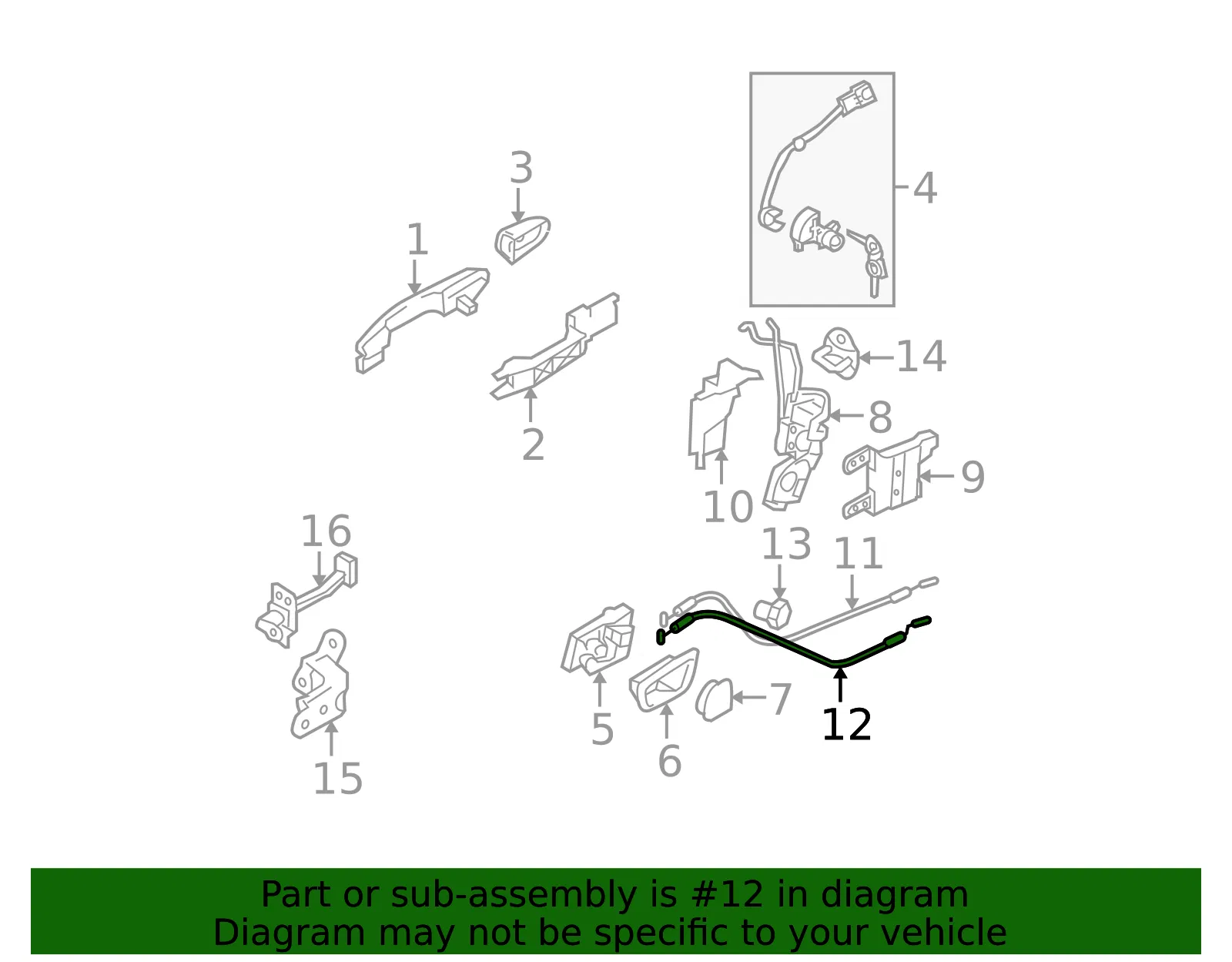 Cable Assembly - Kia (81391-1F000) - view 2