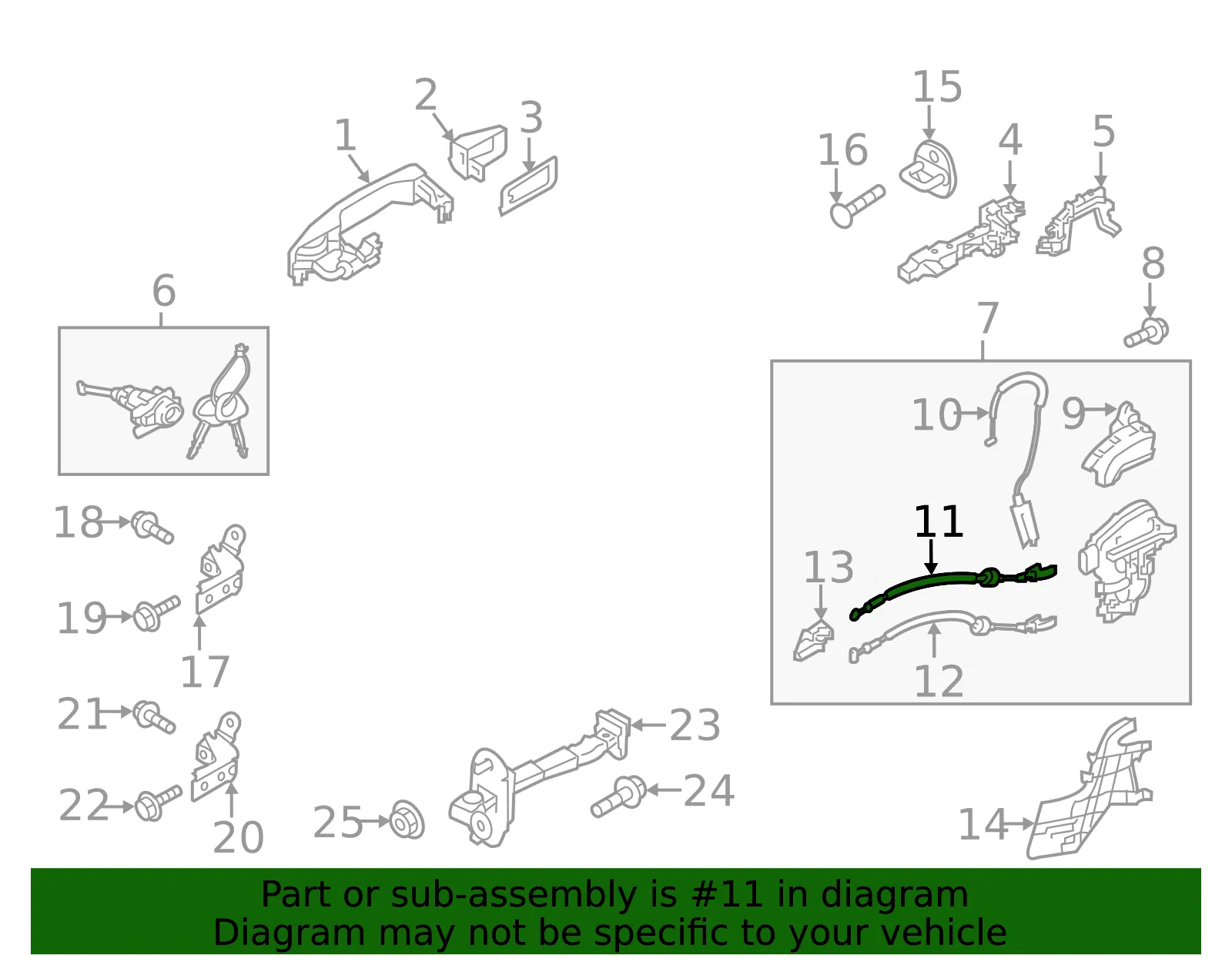 Release Cable - Kia (81391-B2000) - view 2