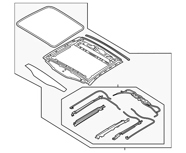 Sunroof Frame - Kia (81610-J5000)