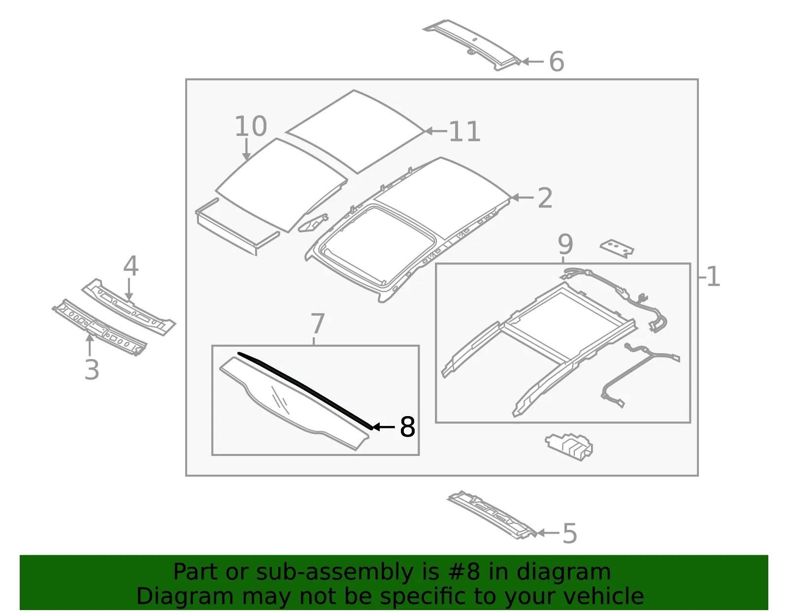Front Panel Seal - Kia (81624-D9000) - view 2