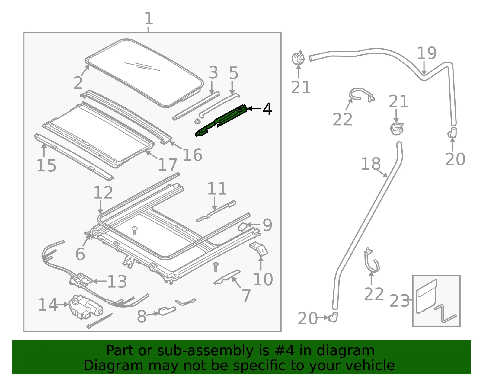 Guide - Driver's Side (LH) - Kia (81647-2F000) - view 2
