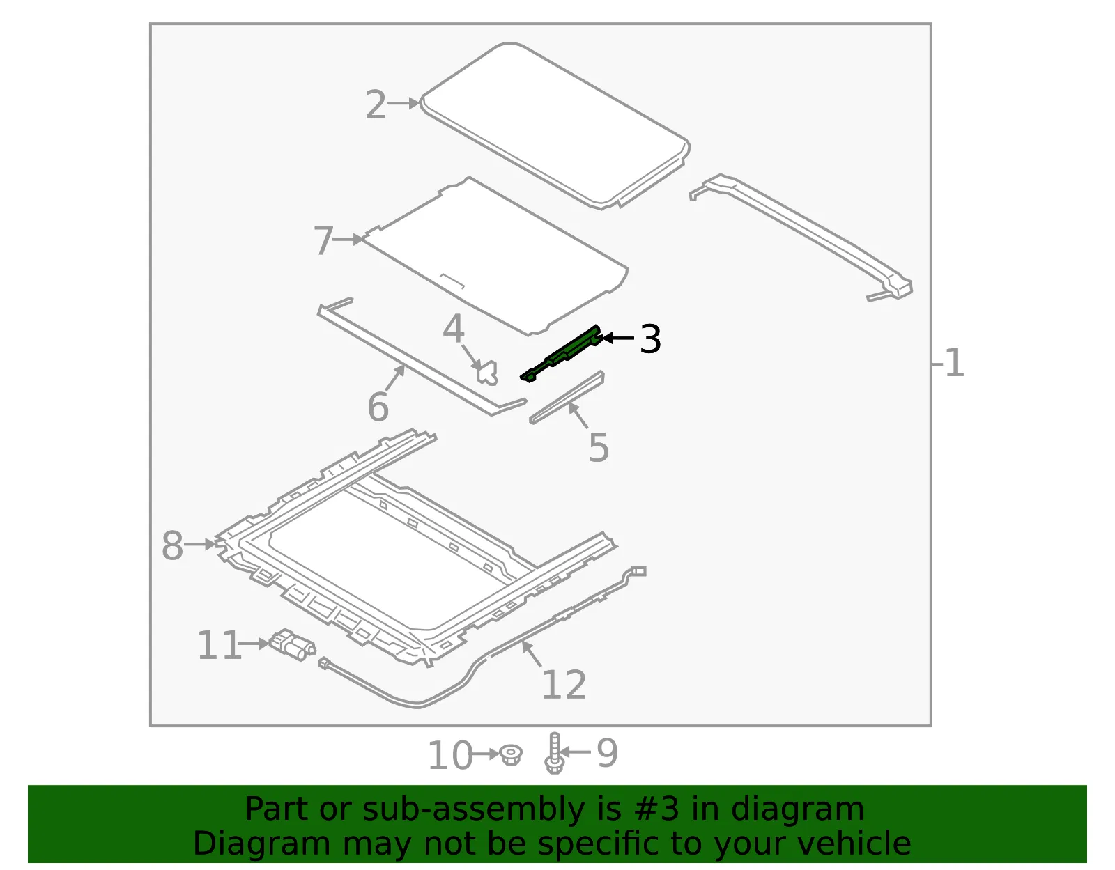 Guide - Driver's Side (LH) - Kia (81647-J6000) - view 2