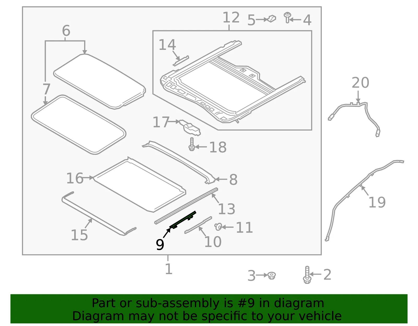 Guide - Driver's Side (LH) - Kia (81647-M6000) - view 2