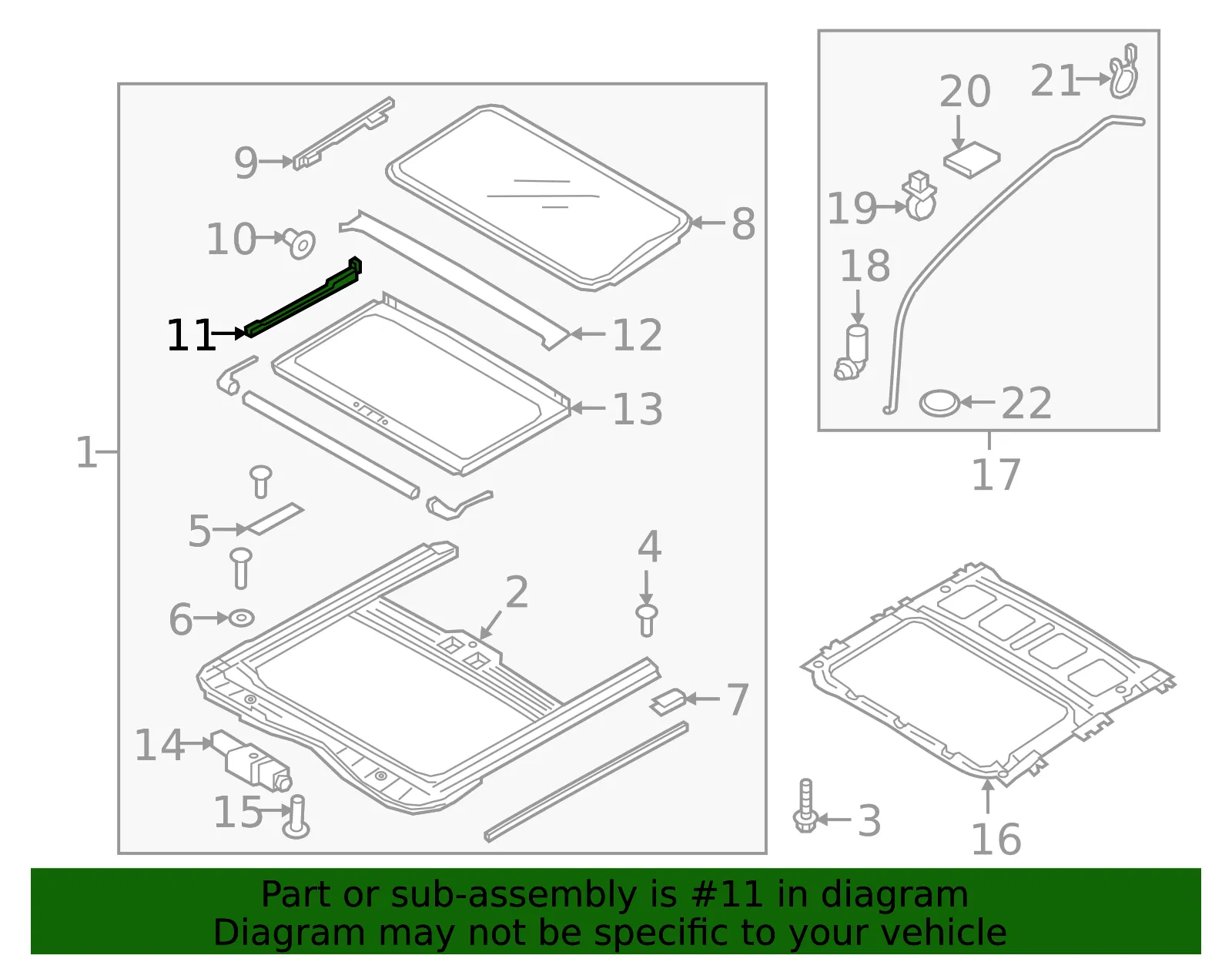 Drip Rail - Driver's Side (LH) - Kia (81655-0U000) - view 2