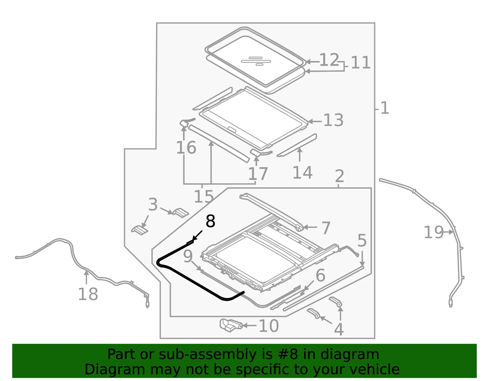 Drive Cable Assembly - Kia (81665-A9100) - view 2