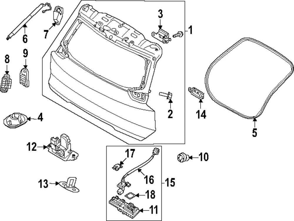 Body Weather-Strip - Kia (81761-DO000)