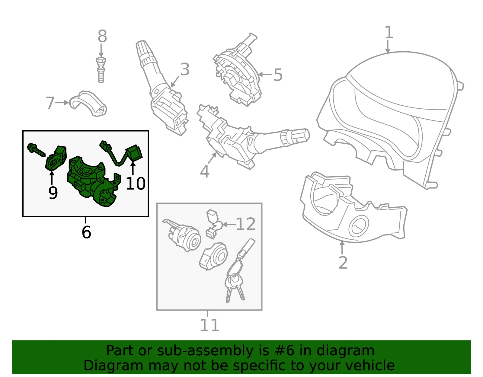 Lock Assembly - Kia (81910-A5130) - view 2